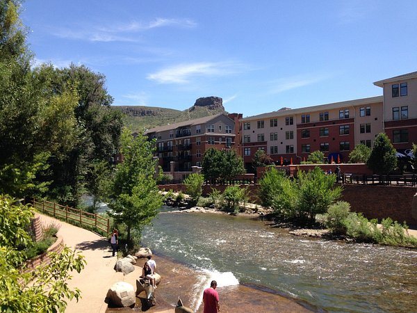 Clear Creek running through downtown Golden